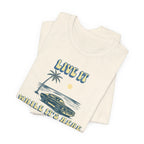 Live It While It’s Here T-Shirt - Retro Beach Sunset beach graphic tee Marequi Club