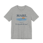 Mare, sono io. Ti ricordi di me? (Sea, it’s me) Italian Beach Sunset T-Shirt beach graphic tee Marequi Club