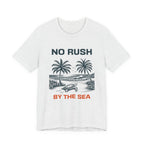 No Rush By The Sea Shirt, Beach Graphic Tee, Coastal Ocean T Shirt, Summer Vacation Shirt, Sea Turtle Beach Shirt, Ocean Lover Gift