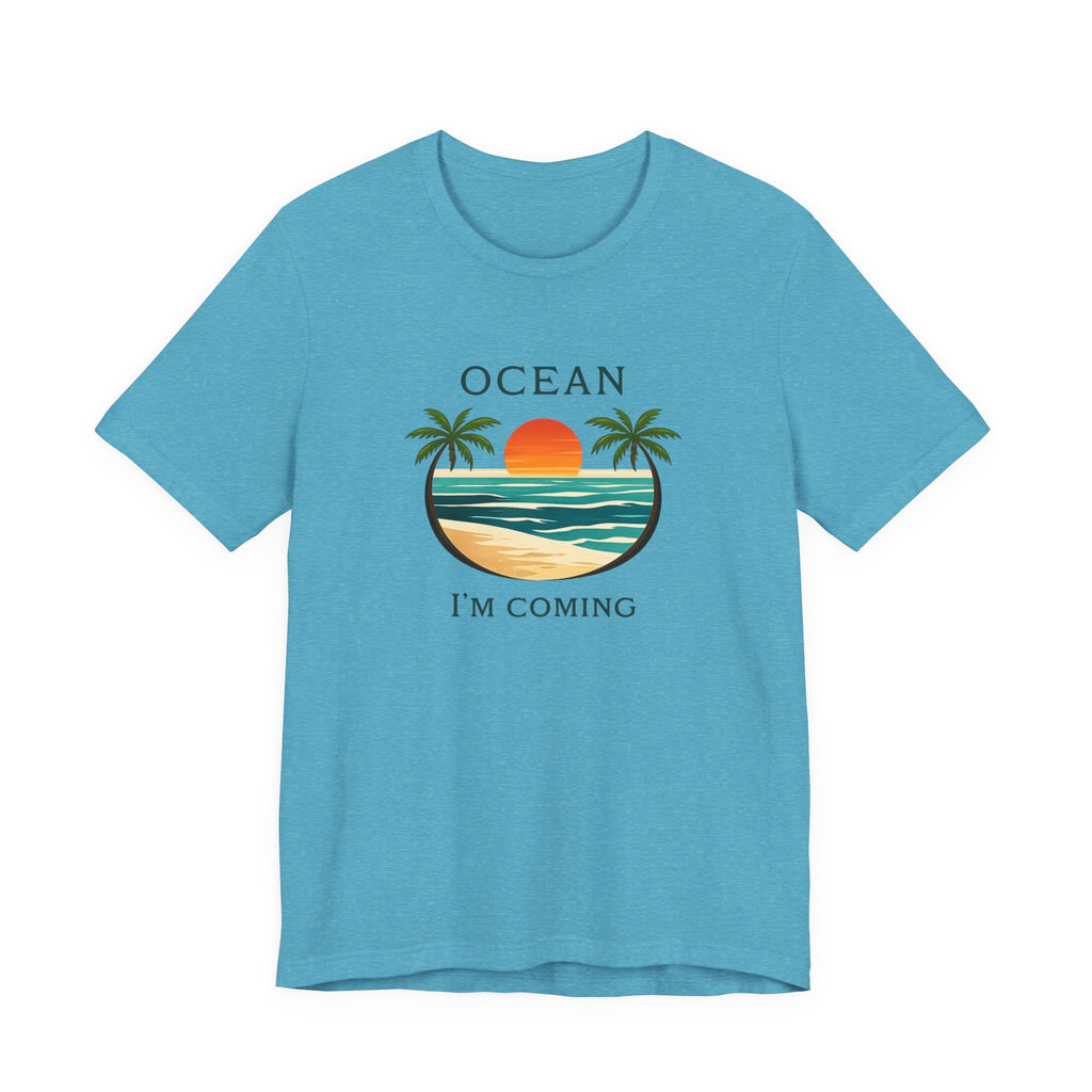 Ocean I’m Coming T-Shirt | Vintage Beach Graphic Tee – MARE QUI CLUB