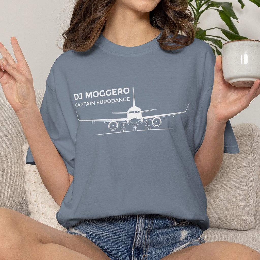 DJ Moggero Captain Eurodance T-Shirt | Aviation Graphic beach graphic tee Marequi Club