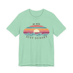 NO RUSH JUST SUNSET T - SHIRT - VINTAGE BEACH GRAPHIC - Mare Qui Club