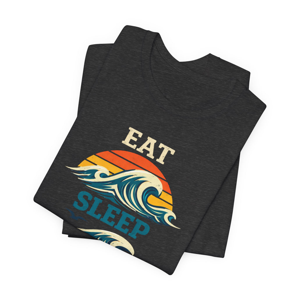 Eat Sleep Repeat T-Shirt - Vintage Wave Beach beach graphic tee Marequi Club