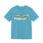 Sit. Watch. Swim. Repeat. - Coastal Relax T-Shirt beach graphic tee Marequi Club