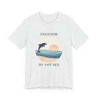 FREEDOM BY THE SEA BEACH T-SHIRT MARE QUI CLUB