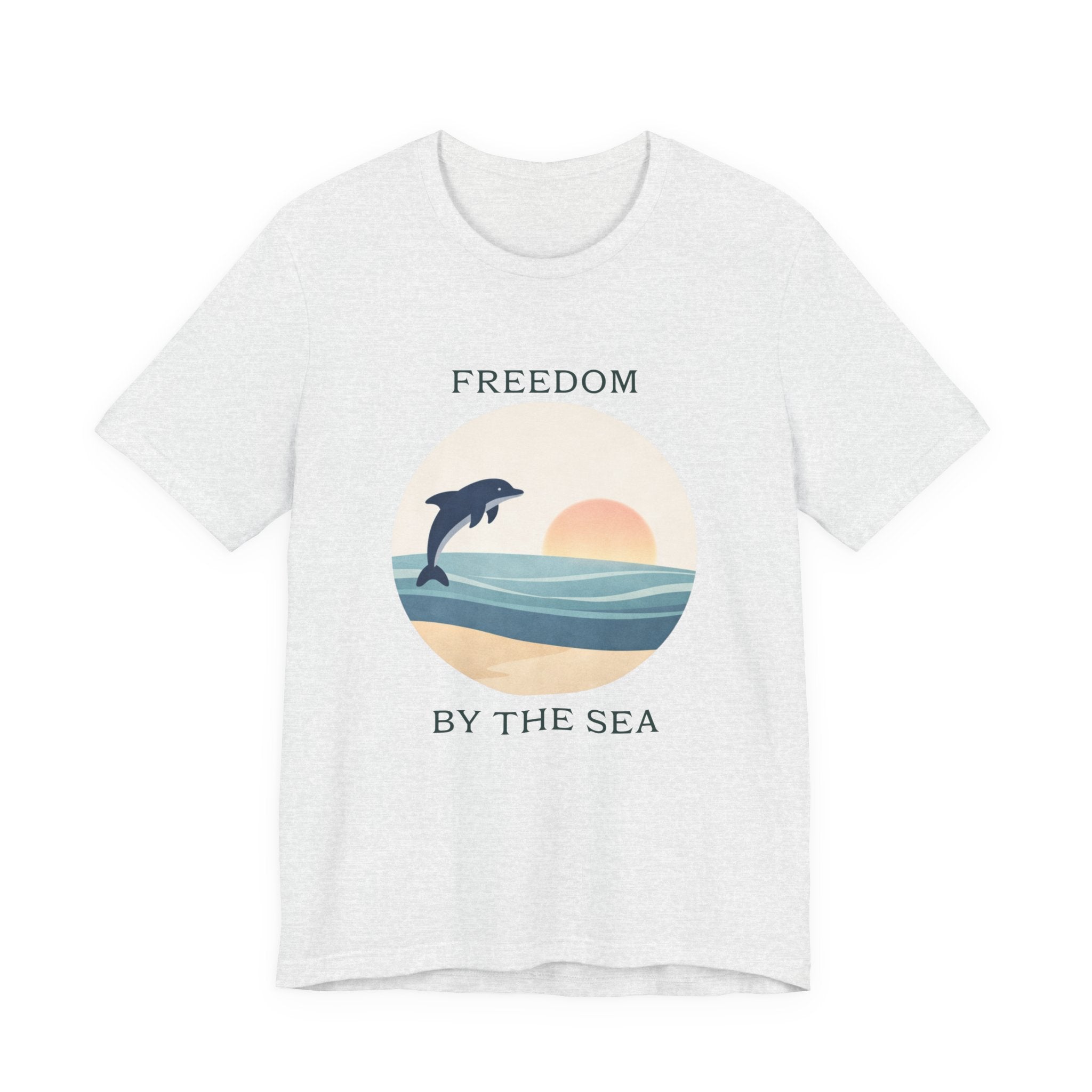 FREEDOM BY THE SEA BEACH T-SHIRT MARE QUI CLUB