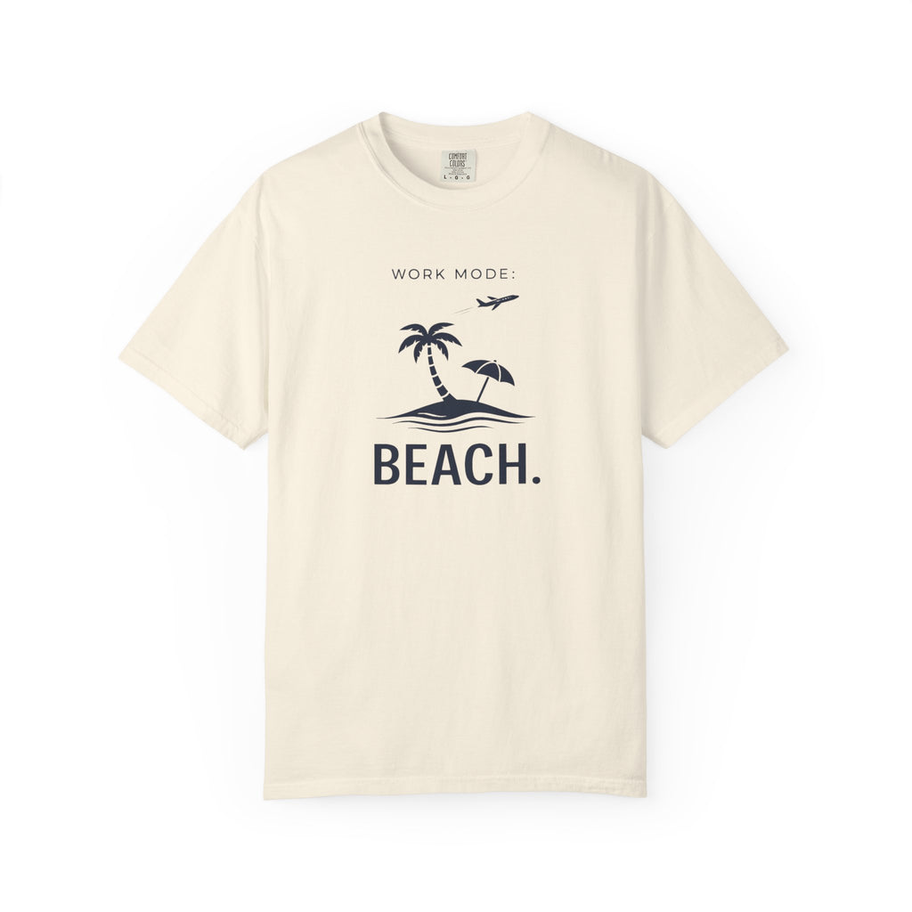WORK MODE BEACH MODE T-SHIRT | MINIMAL COASTAL GRAPHIC TEE