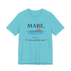 Mare, sono io. Ti ricordi di me? (Sea, it’s me) Italian Beach Sunset T-Shirt beach graphic tee Marequi Club