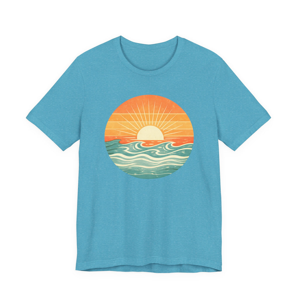 OCEAN SUNSET T - SHIRT beach graphic tee Marequi Club