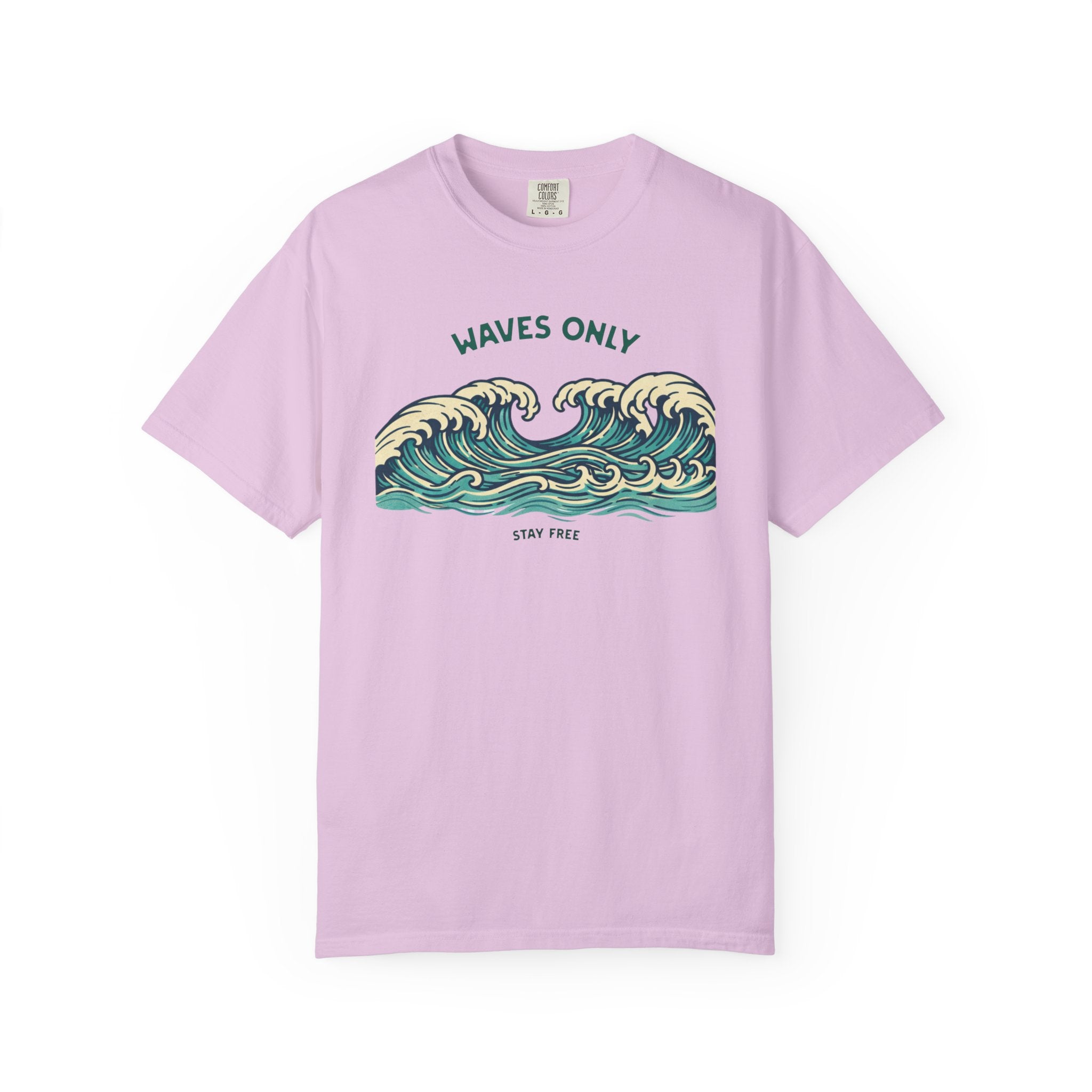 WAVES ONLY - STAY FREE - Vintage Graphic Tee