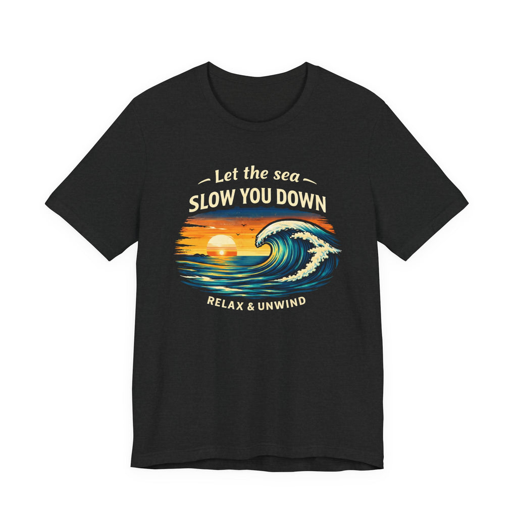 Let the sea slow you down T-shirt beach graphic tee Marequi Club