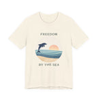 FREEDOM BY THE SEA BEACH T-SHIRT MARE QUI CLUB