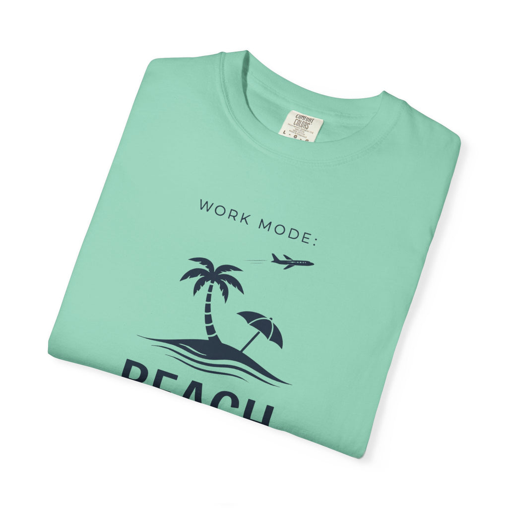 WORK MODE BEACH MODE T-SHIRT | MINIMAL COASTAL GRAPHIC TEE