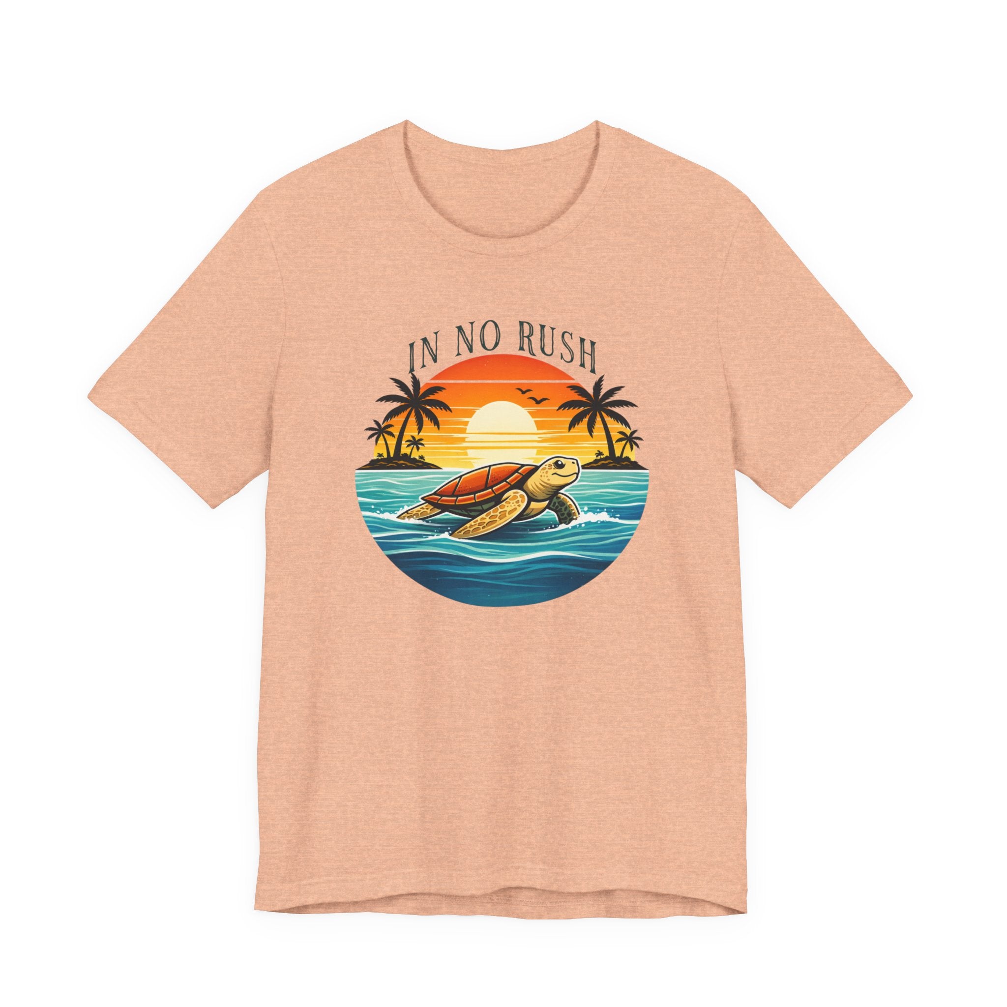 OCEAN PEACE TURTLE TEE IN NO RUSH beach graphic tee Marequi Club