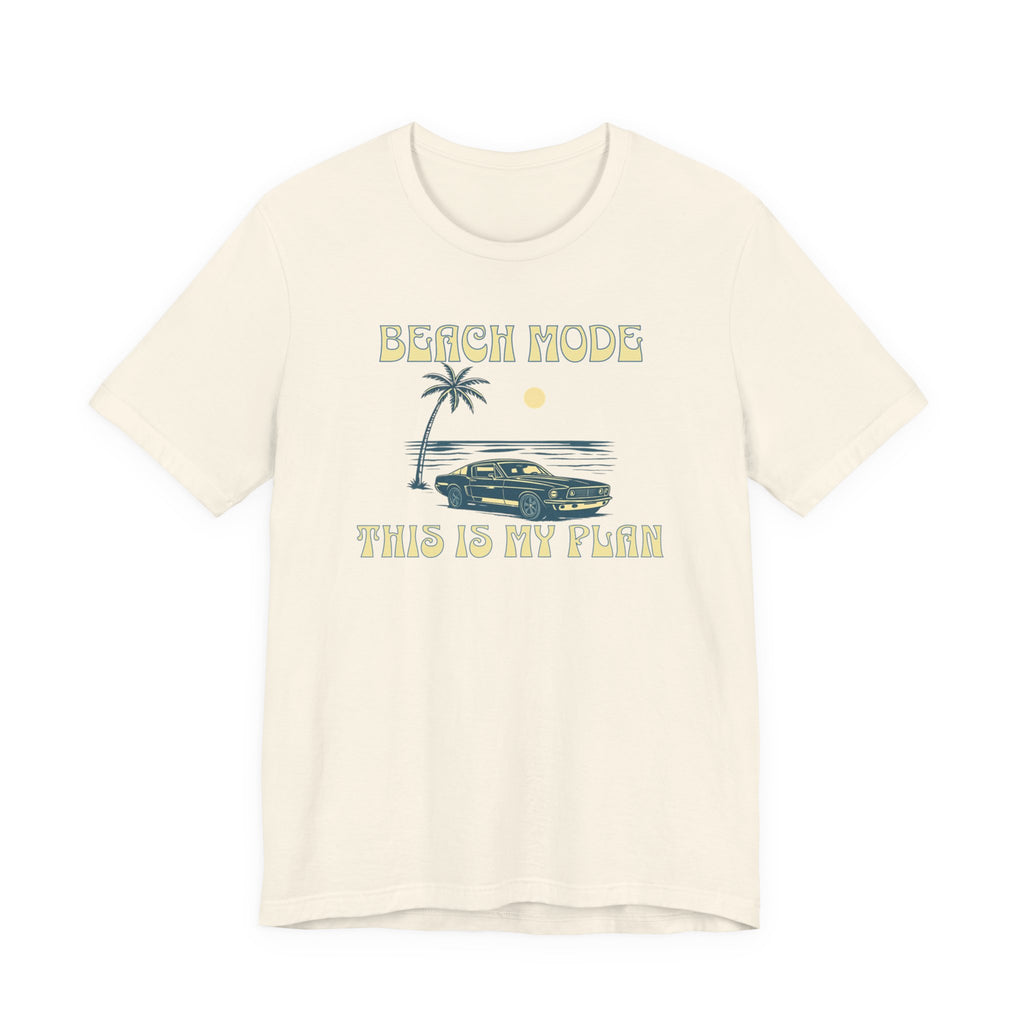 Beach Mode Plan Tee beach graphic tee Marequi Club