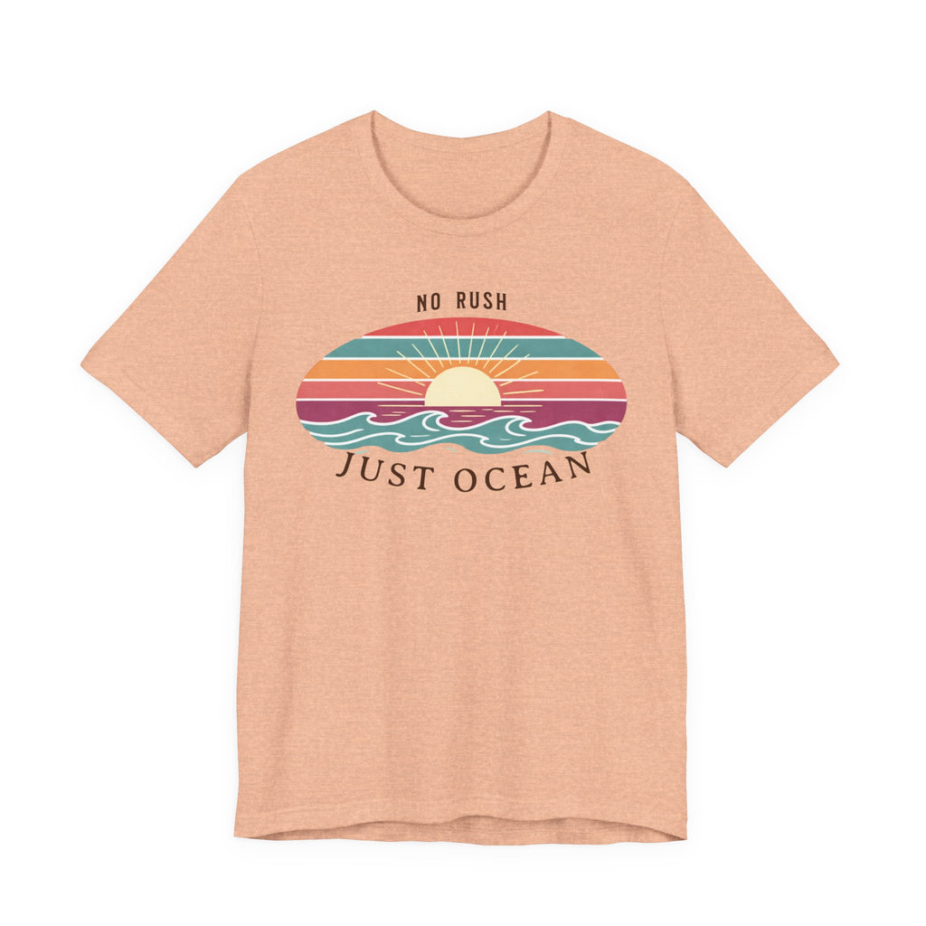 NO RUSH JUST OCEAN T - SHIRT beach graphic tee Marequi Club