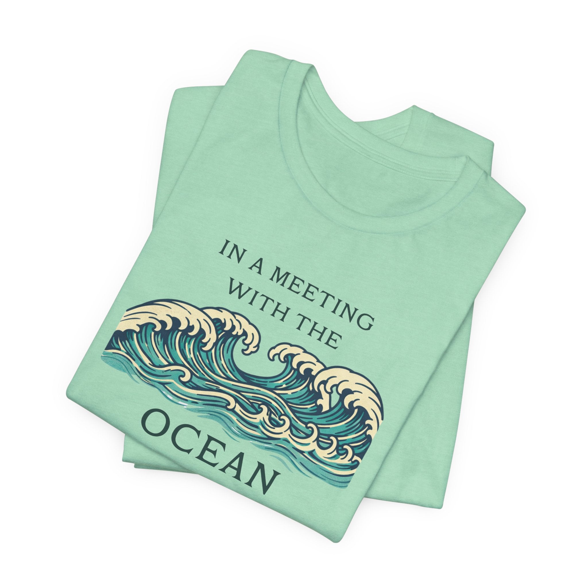 Ocean Waves - OCEAN MEETING T - SHIRT beach graphic tee Marequi Club
