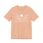 Sea State of Mind T-Shirt - Coastal Sunset Design beach graphic tee Marequi Club