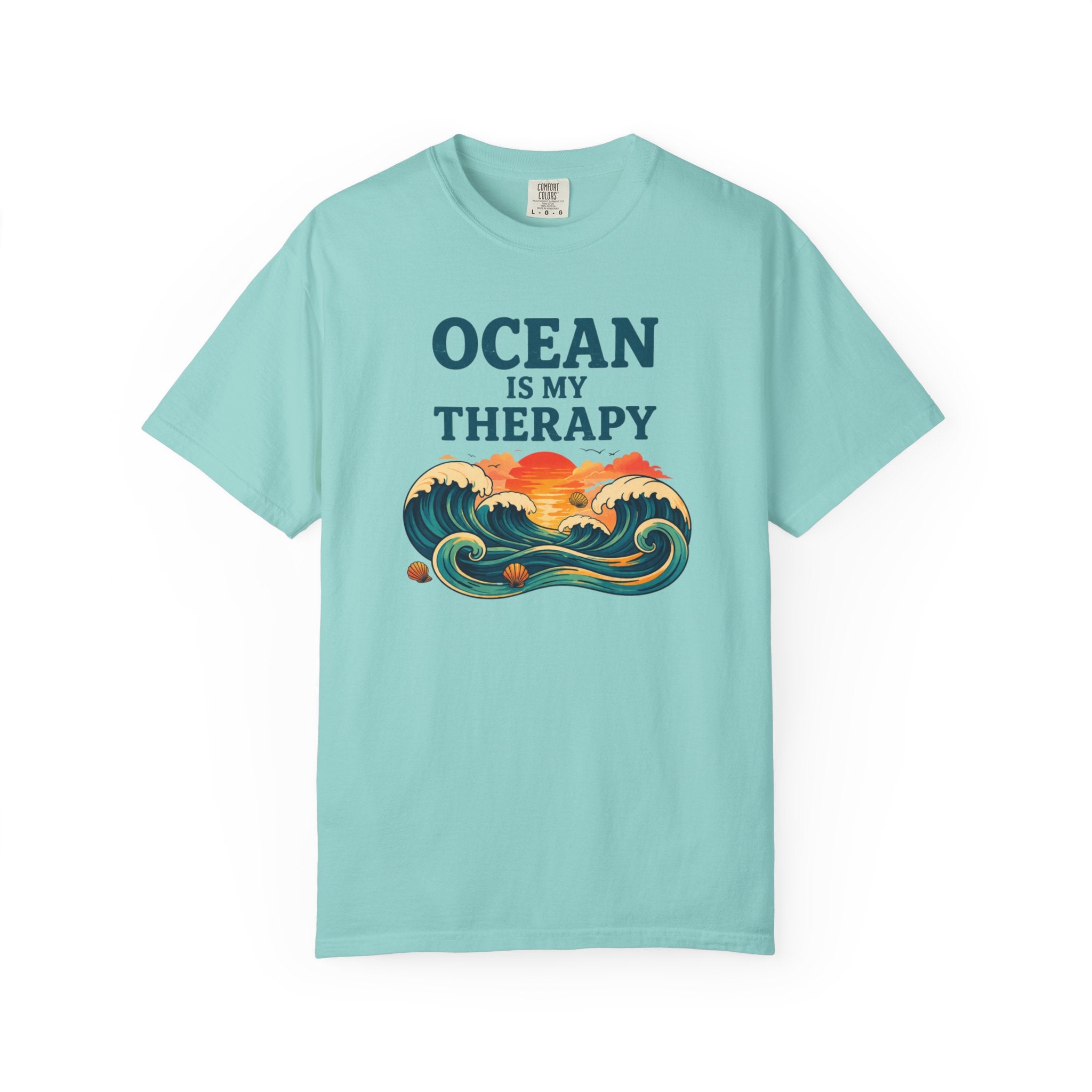 OCEAN IS MY THERAPY - VINTAGE WAVE T-SHIRT