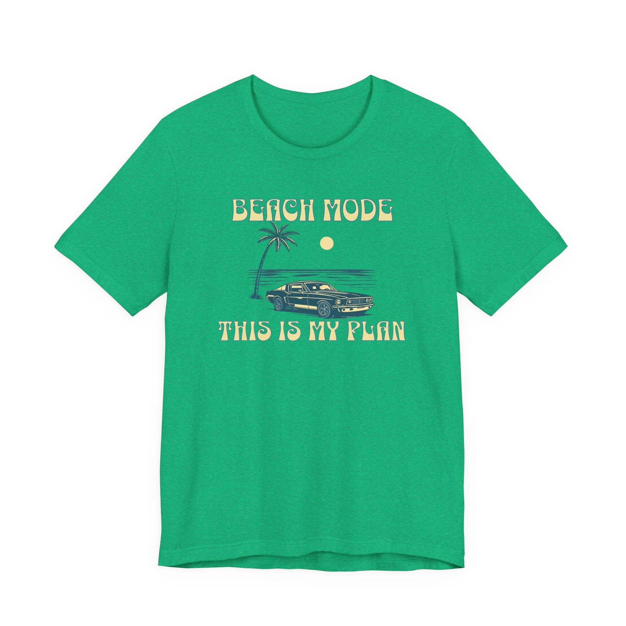 Beach Mode Plan Tee beach graphic tee Marequi Club