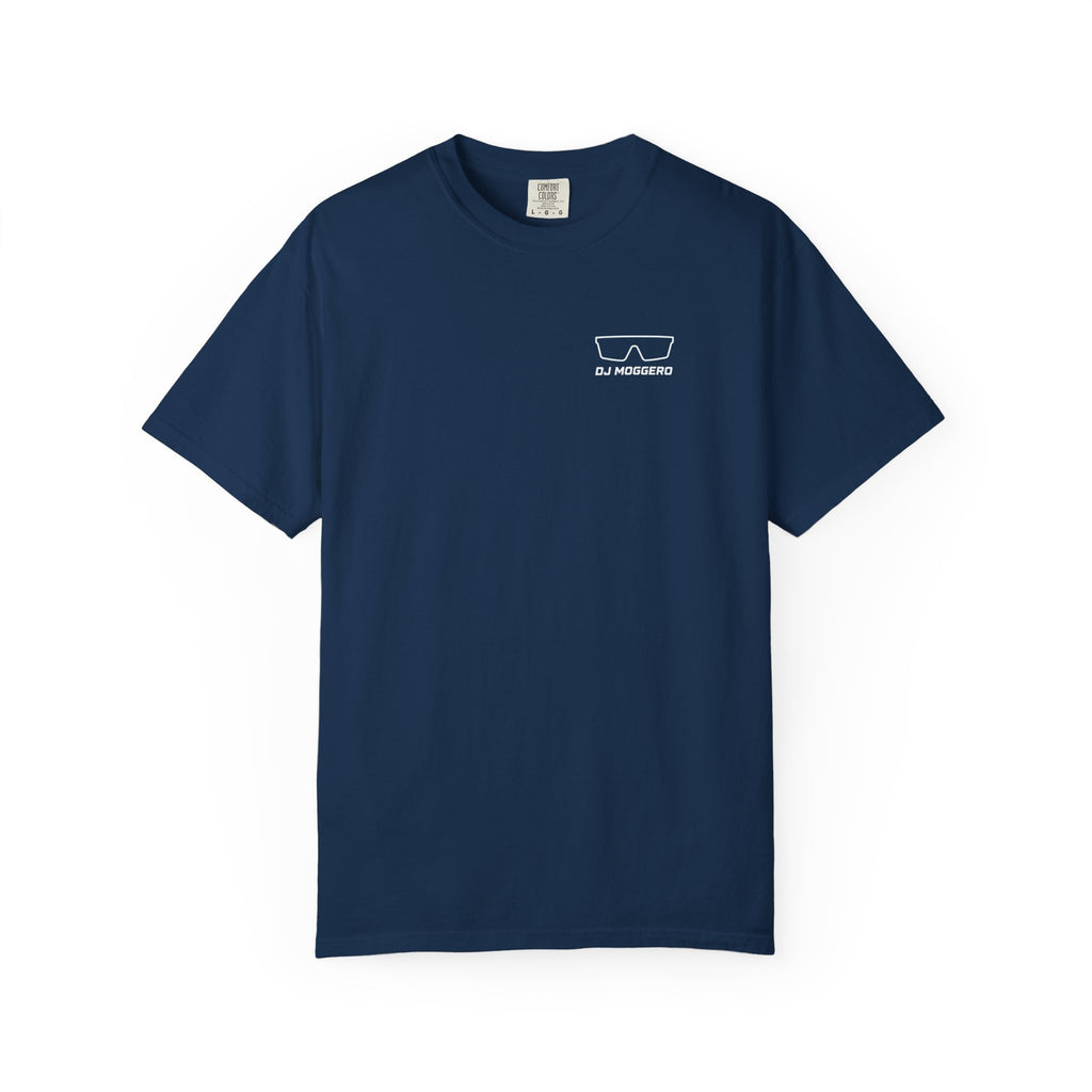 DJ Moggero Minimal Sunglasses Logo T-Shirt beach graphic tee Marequi Club