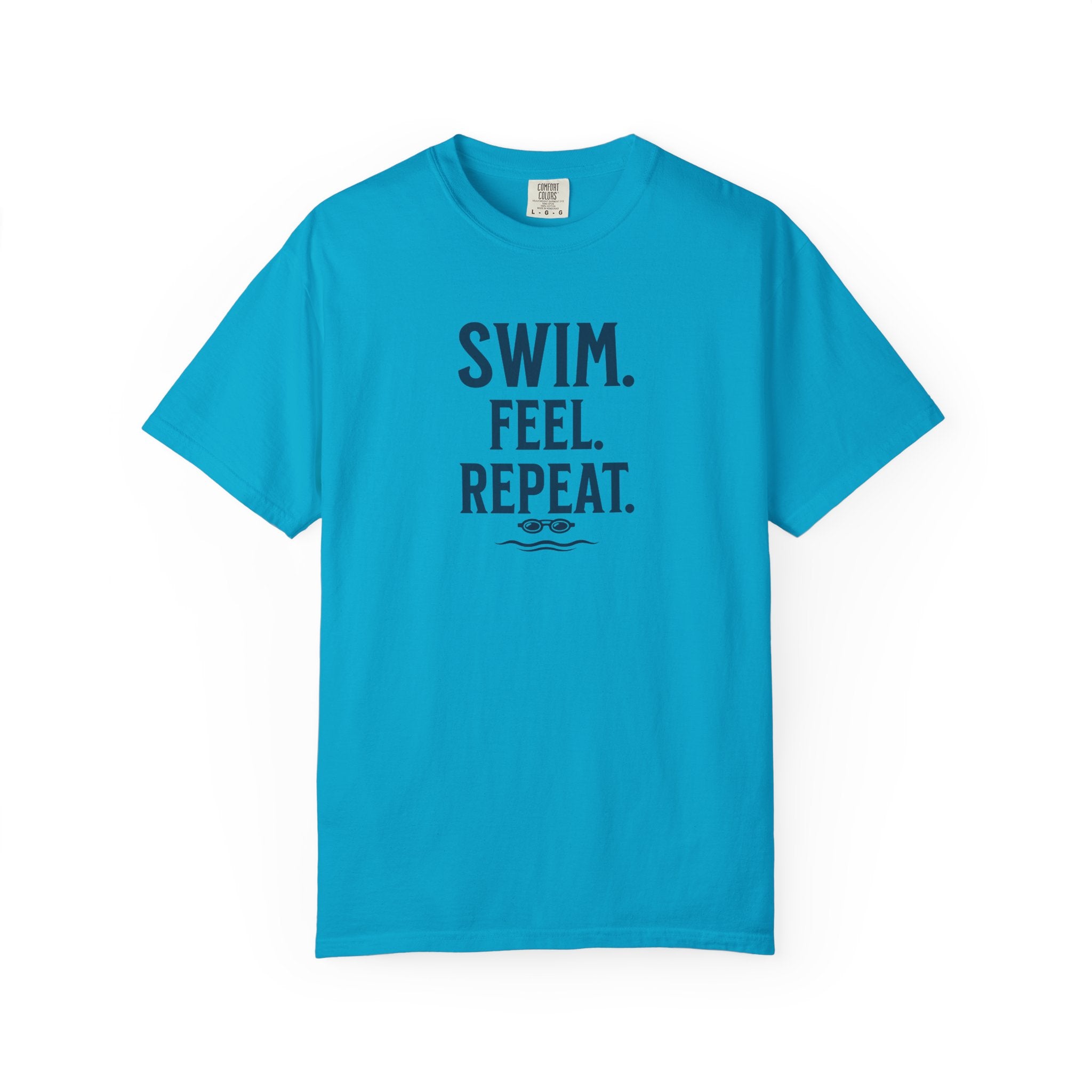 Swim. Feel. Repeat. T-Shirt — Men's/Women's Casual Calm T-Shirt
