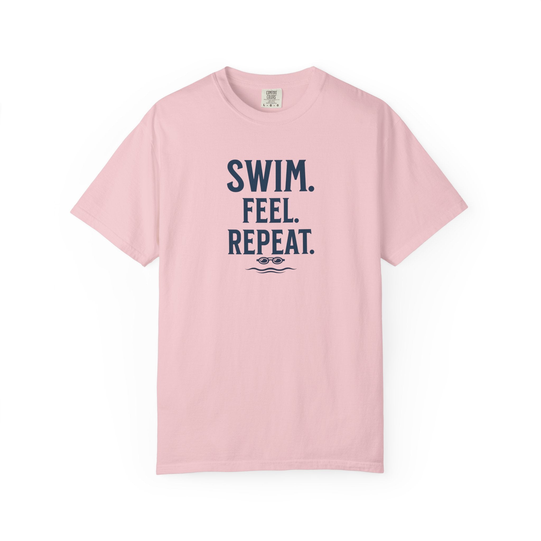 Swim. Feel. Repeat. T-Shirt — Men's/Women's Casual Calm T-Shirt