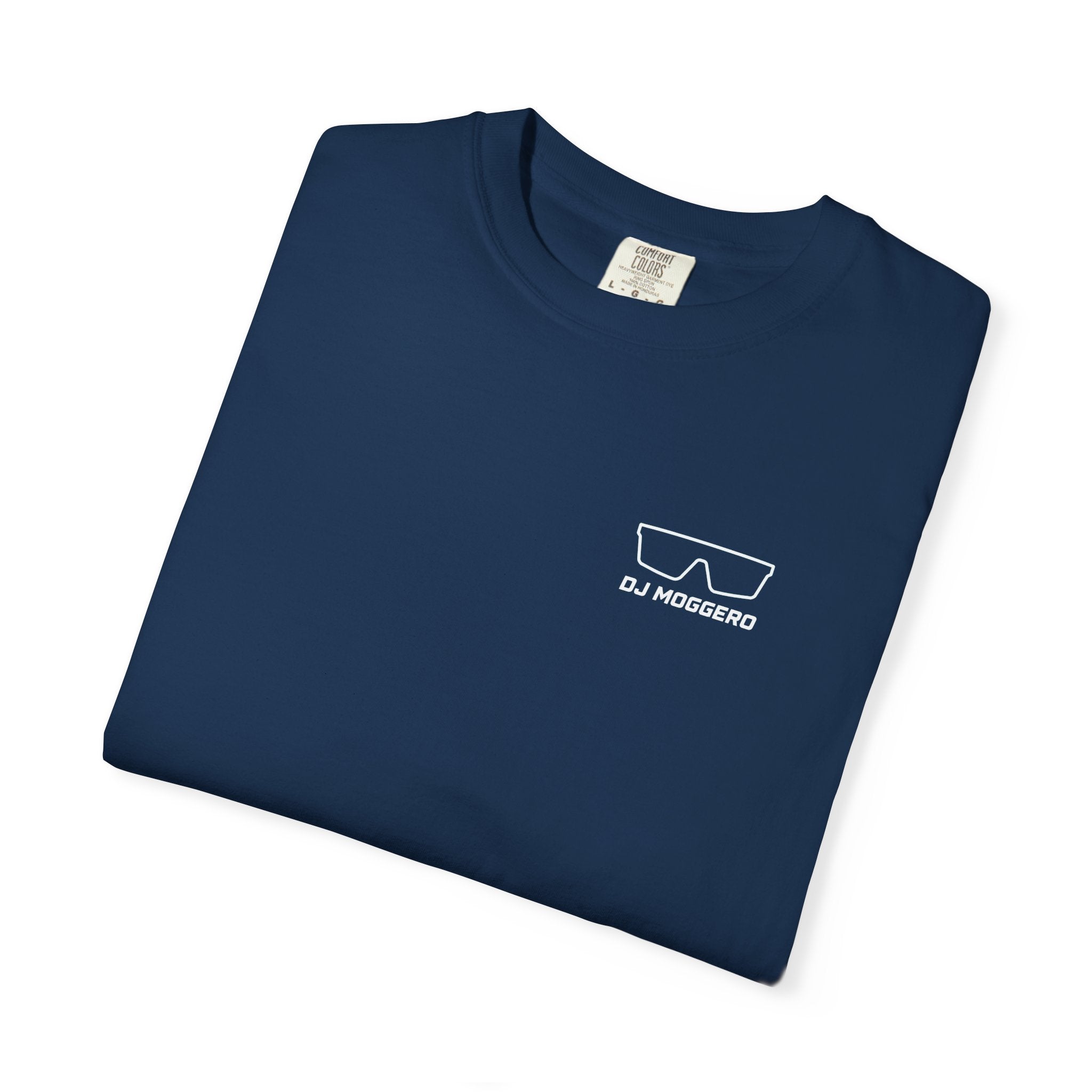 DJ Moggero Minimal Sunglasses Logo T-Shirt beach graphic tee Marequi Club
