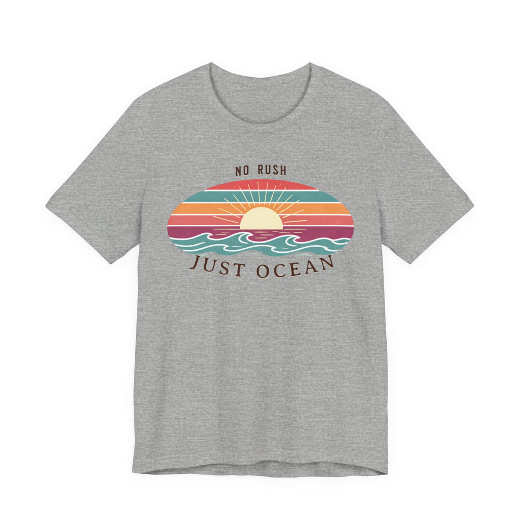 NO RUSH JUST OCEAN T - SHIRT beach graphic tee Marequi Club