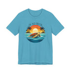 OCEAN PEACE TURTLE TEE IN NO RUSH beach graphic tee Marequi Club