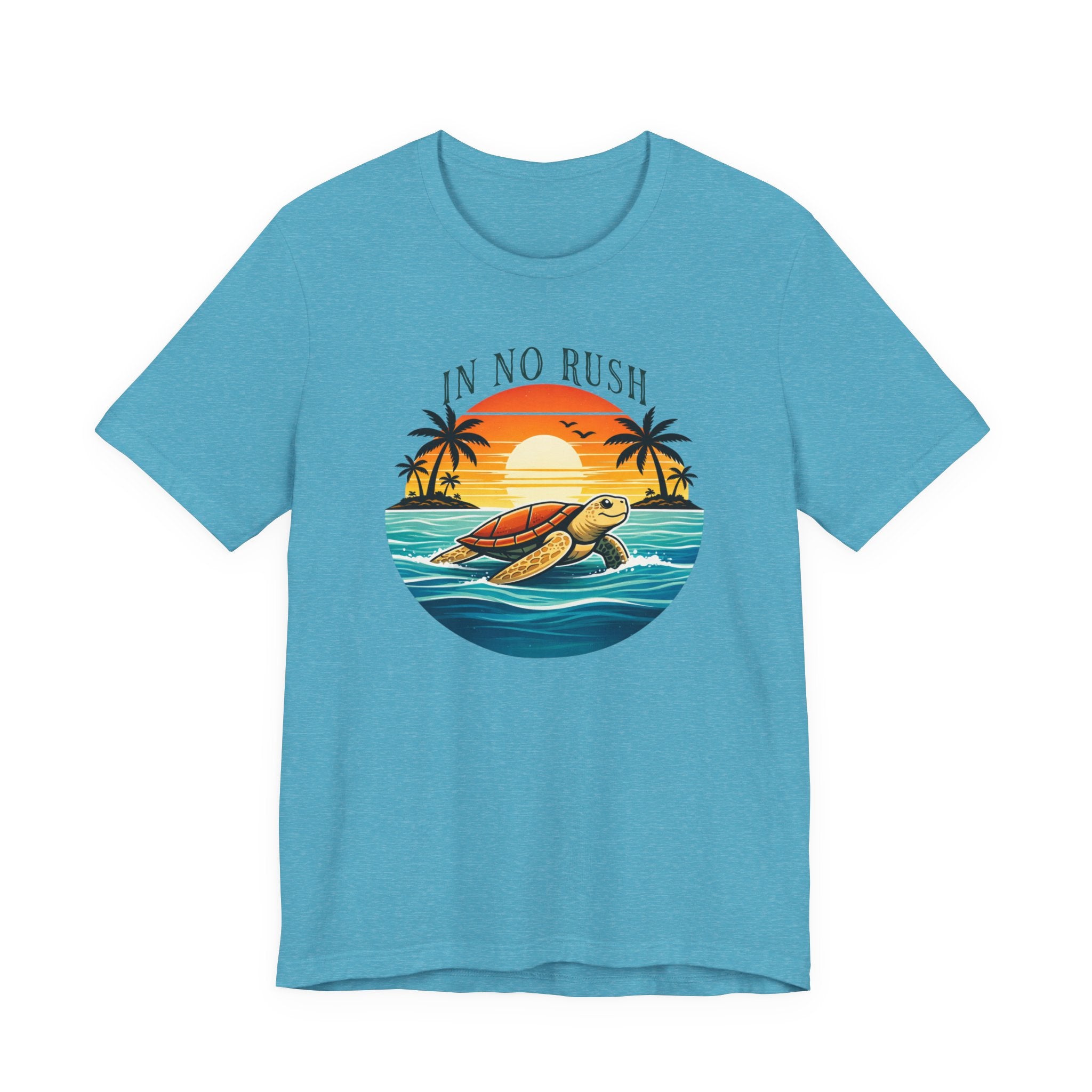 OCEAN PEACE TURTLE TEE IN NO RUSH beach graphic tee Marequi Club