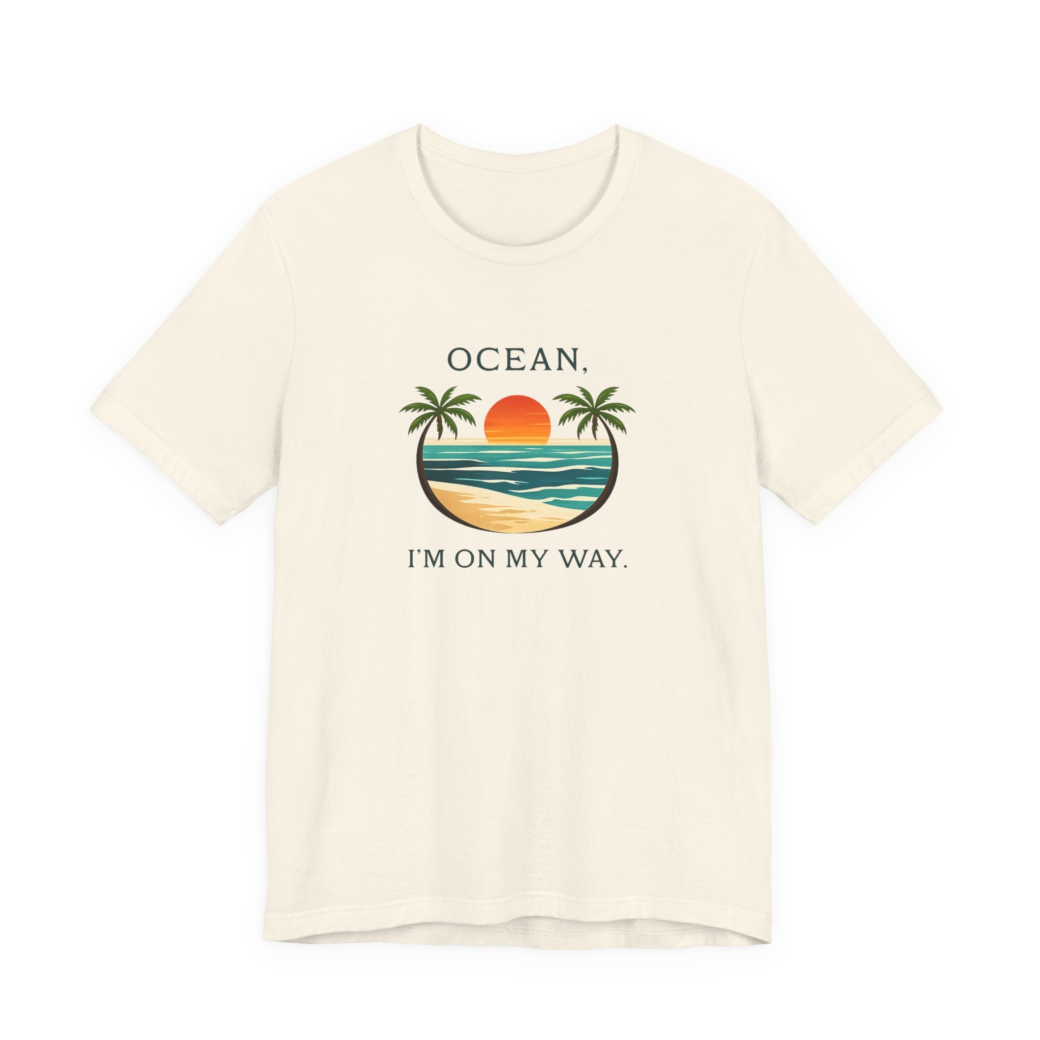OCEAN, I’M ON MY WAY VINTAGE BEACH GRAPHIC T-SHIRT