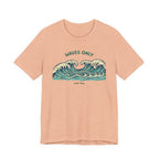 WAVES ONLY - STAY FREE - Vintage Graphic Tee beach graphic tee Marequi Club
