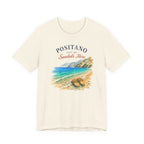 Positano Left My Sandals Here Vintage T-Shirt Amalfi Coast Italy graphic tee Marequi Club