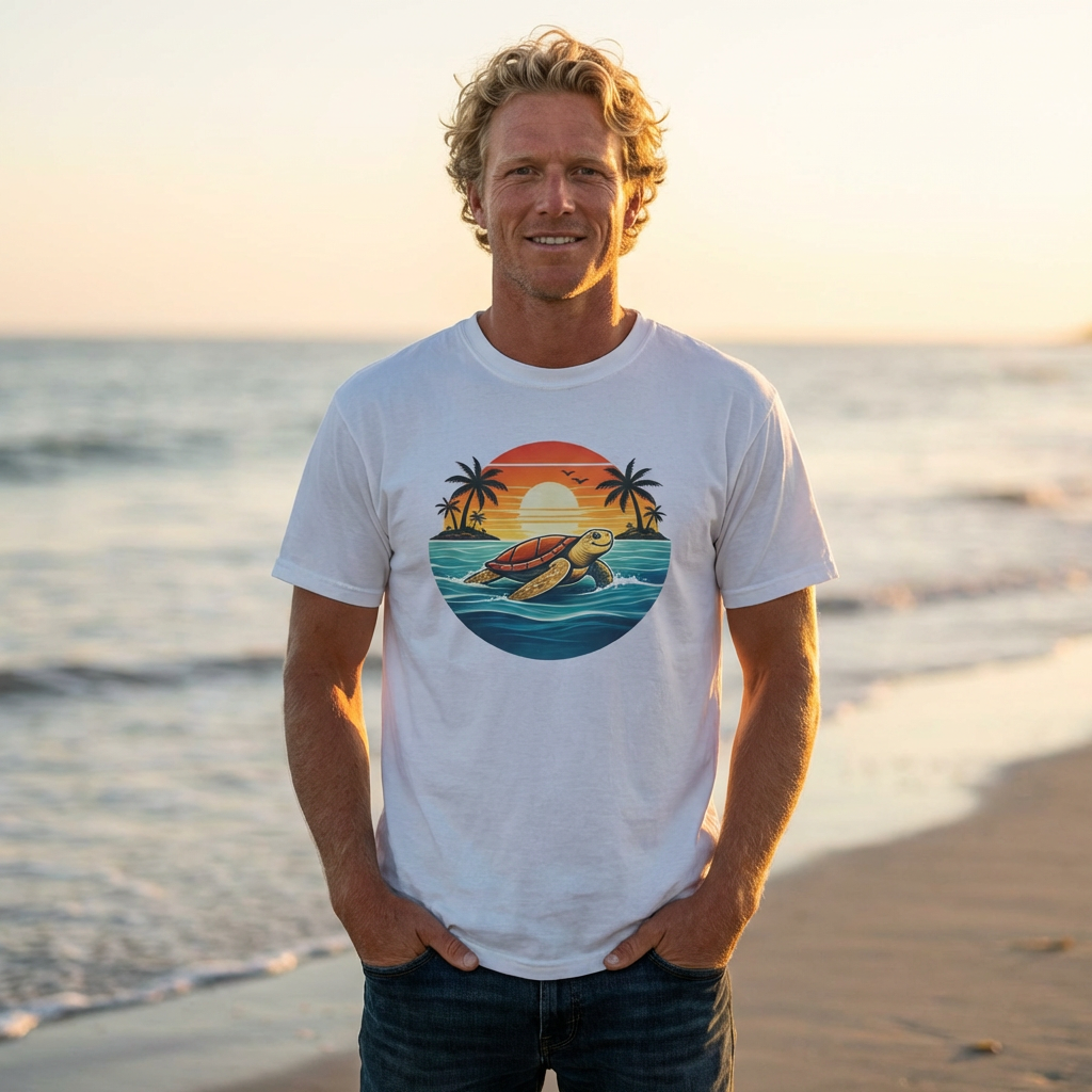 OCEAN PEACE TURTLE TEE