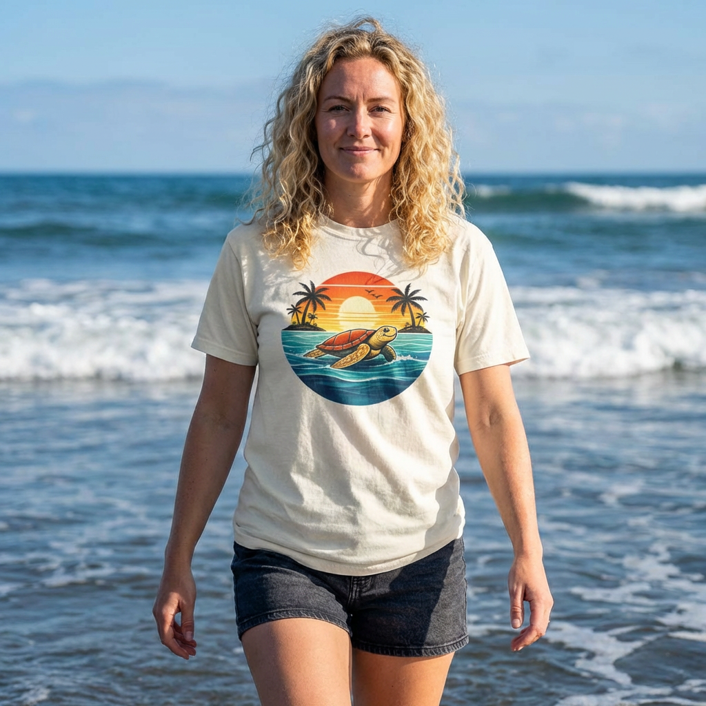 OCEAN PEACE TURTLE TEE