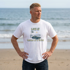 LIVE IT WHILE IT’S HERE T-SHIRT | VINTAGE BEACH CAR