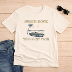 Beach Mode Plan Tee beach graphic tee Marequi Club