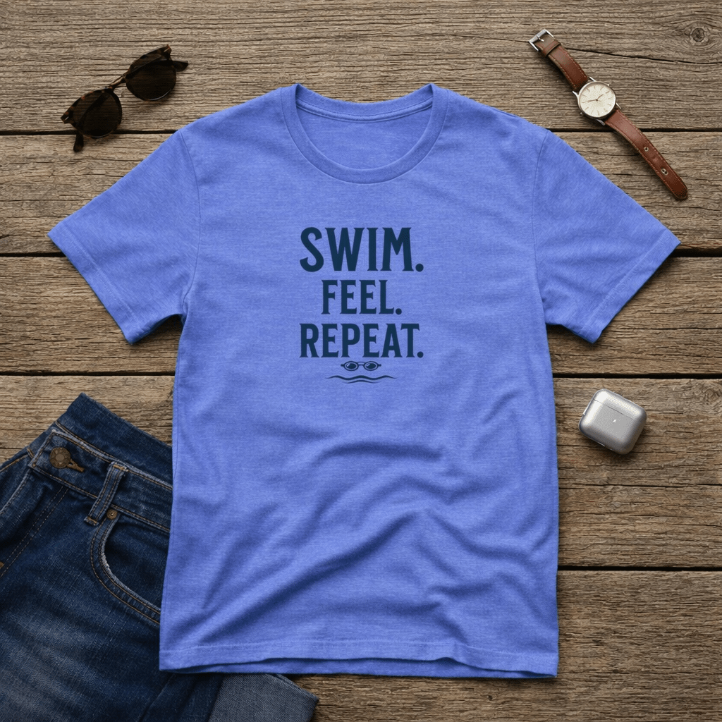 SWIM. FEEL. REPEAT. T-Shirt beach graphic tee Marequi Club