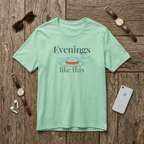 Evenings Like This Graphic T-Shirt, Coastal Beach Moonlight Tee beach graphic tee Marequi Club