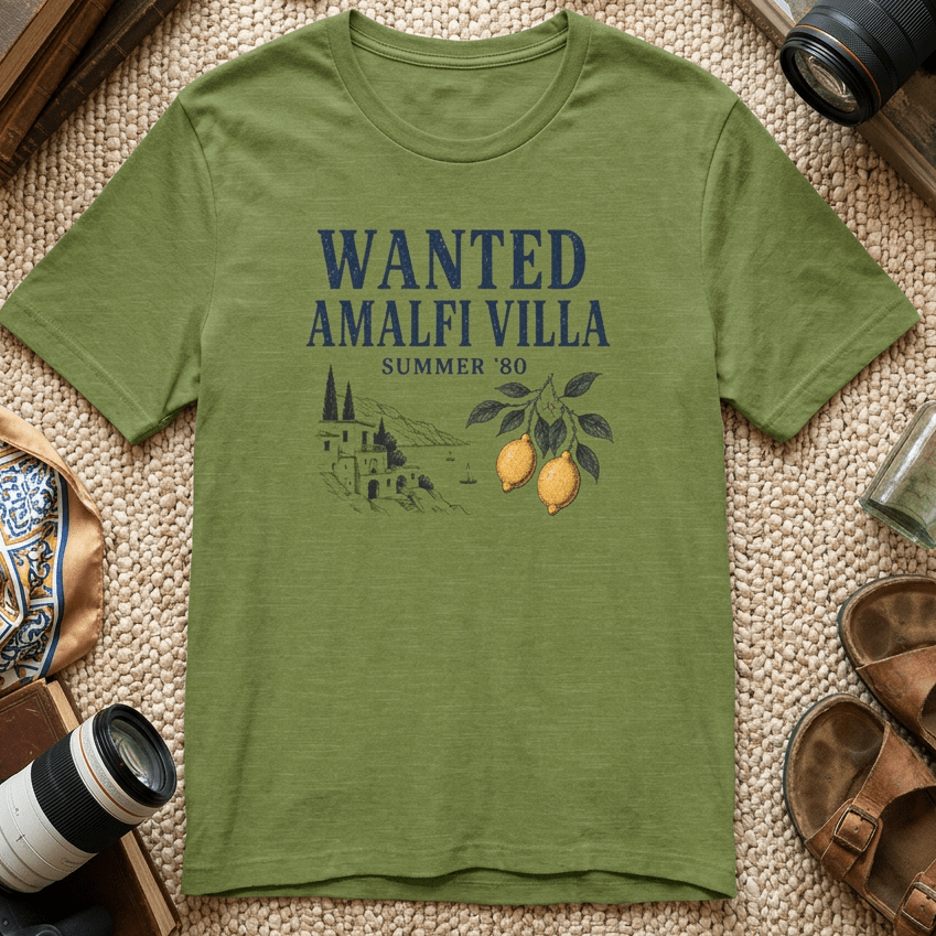 Wanted Amalfi Villa Tee - Vintage Euro Summer Nostalgia T-Shirt beach graphic tee Marequi Club