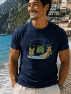 Laundry Day in Positano Vintage Amalfi Coast T-Shirt Amalfi Coast Italy graphic tee Marequi Club