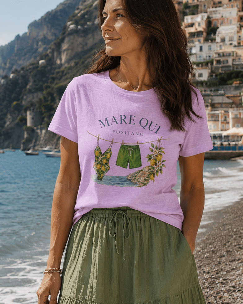 Laundry Day in Positano Vintage Amalfi Coast T-Shirt Amalfi Coast Italy graphic tee Marequi Club