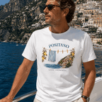 Positano Gone Swimming Vintage Amalfi Coast T-Shirt 🇮🇹 Amalfi Coast Italy graphic tee Marequi Club