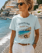 Positano Left My Sandals Here Vintage T-Shirt Amalfi Coast Italy graphic tee Marequi Club