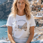Positano Walking Essentials T-Shirt Amalfi Coast Italy graphic tee Marequi Club