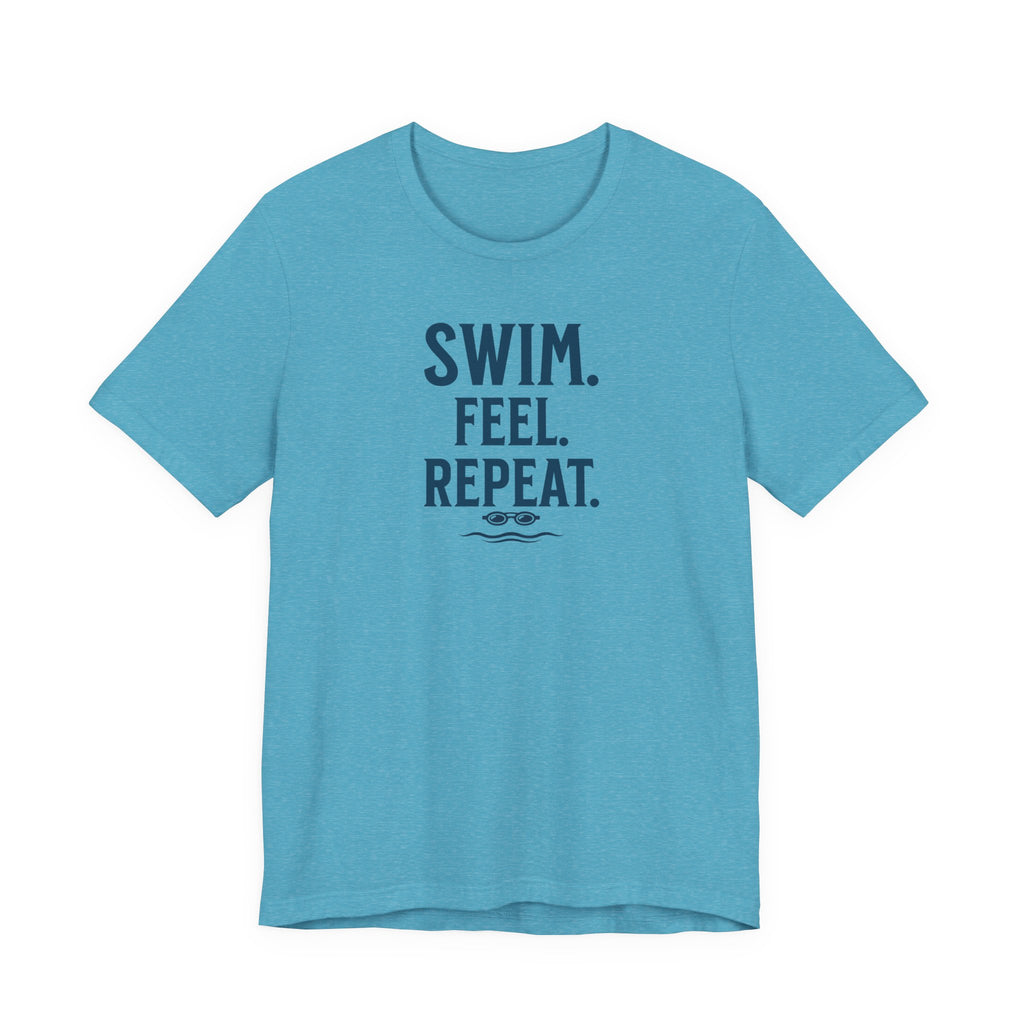 SWIM. FEEL. REPEAT. T-Shirt beach graphic tee Marequi Club