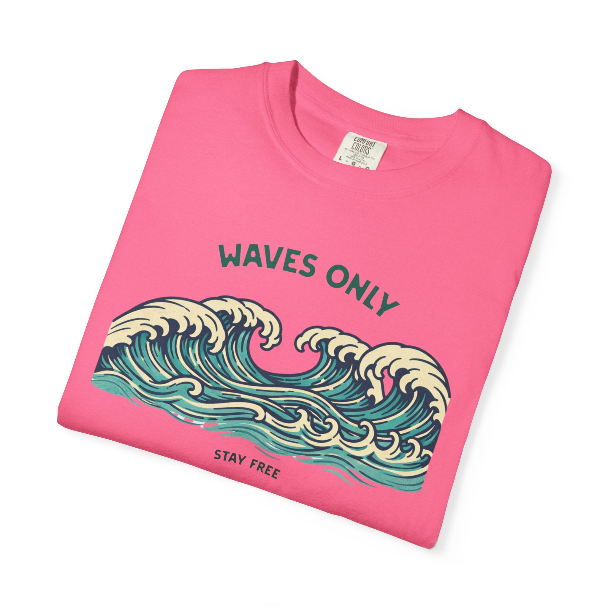 WAVES ONLY - STAY FREE - Vintage Graphic Tee