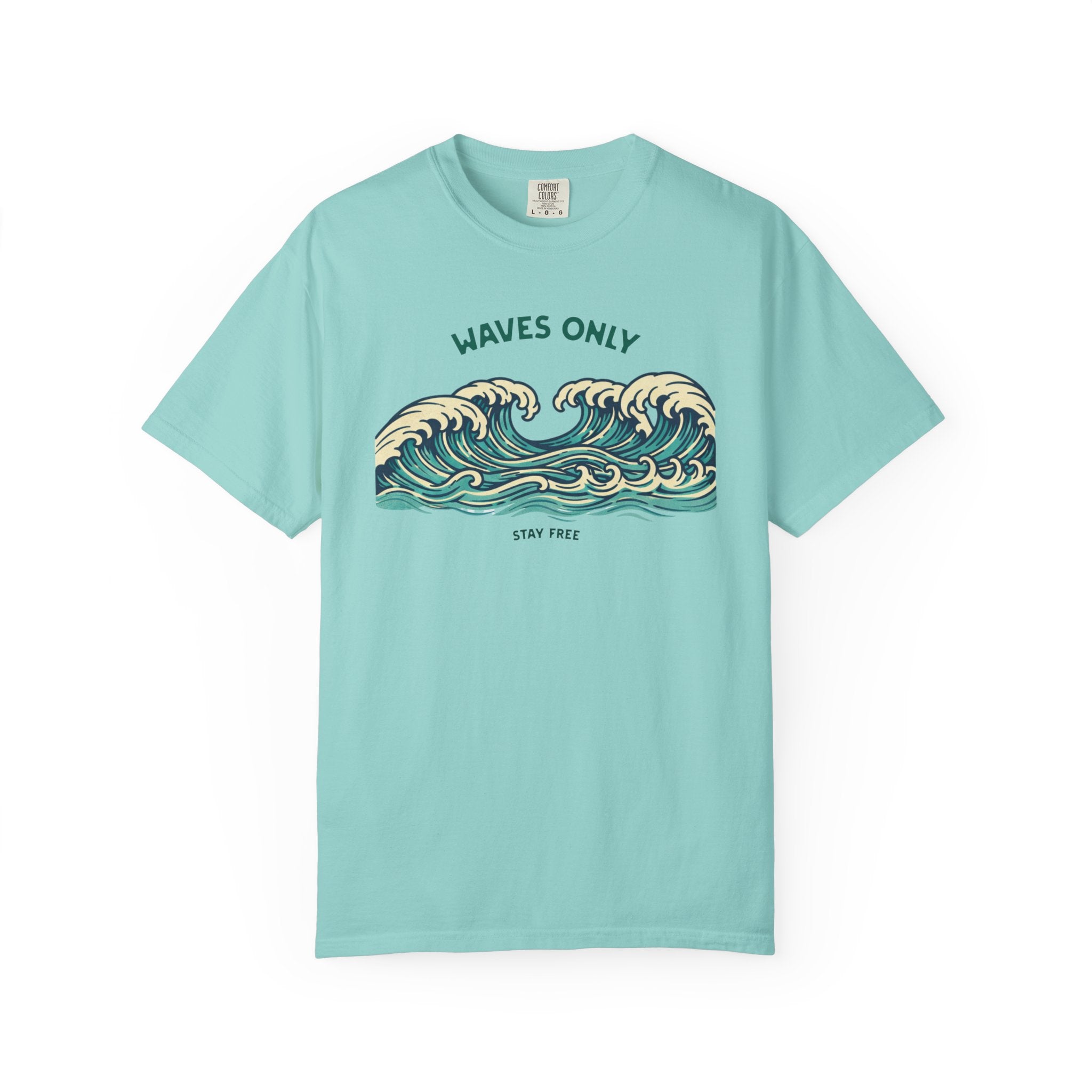 WAVES ONLY - STAY FREE - Vintage Graphic Tee