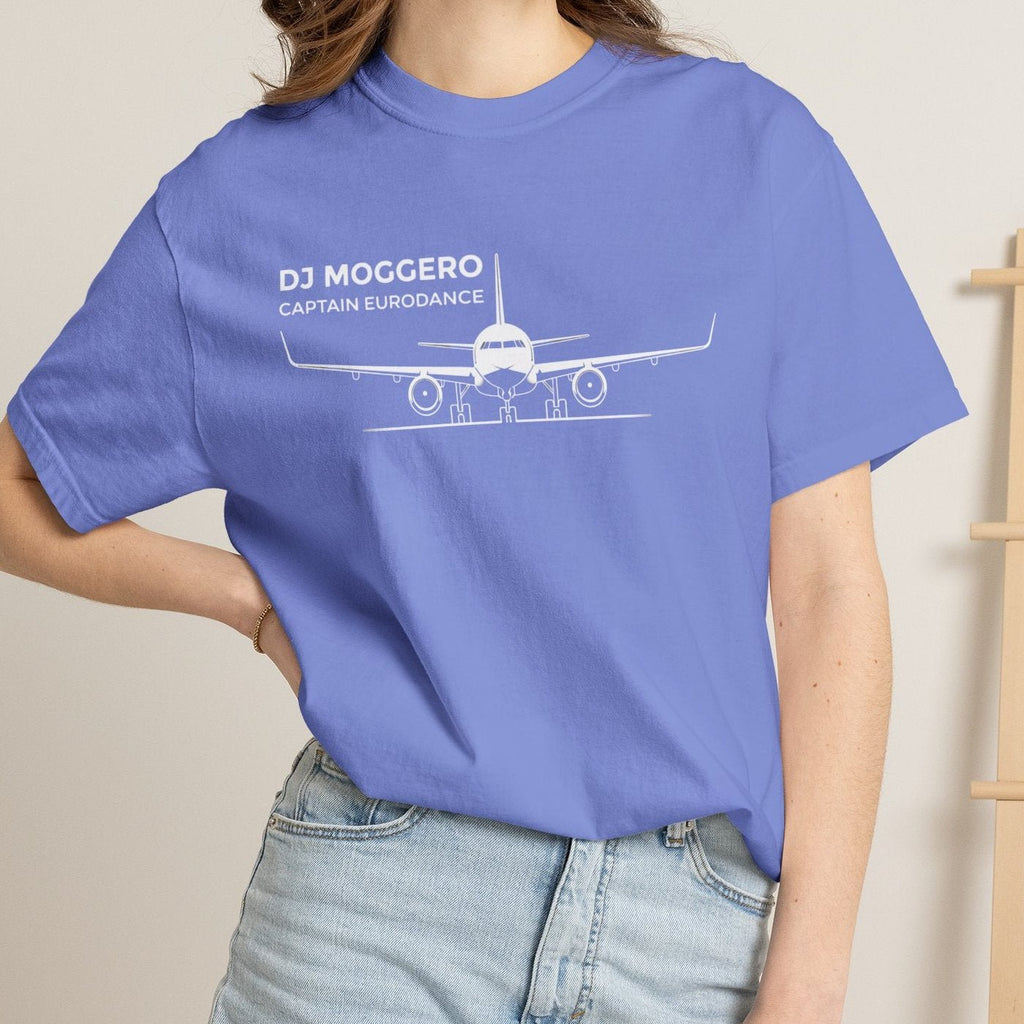 DJ Moggero Captain Eurodance T-Shirt | Aviation Graphic beach graphic tee Marequi Club